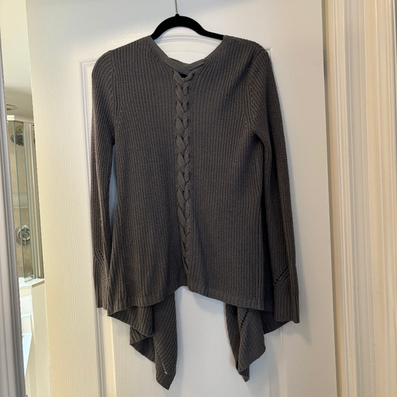 Pink Rose Grey Cardigan - Picture 2 of 4